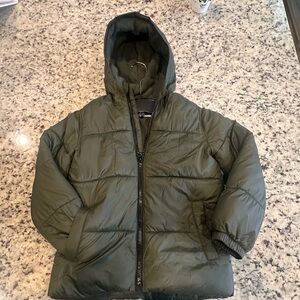 Old Navy Kids Forest Green Puffer Jacket - Size 6/7